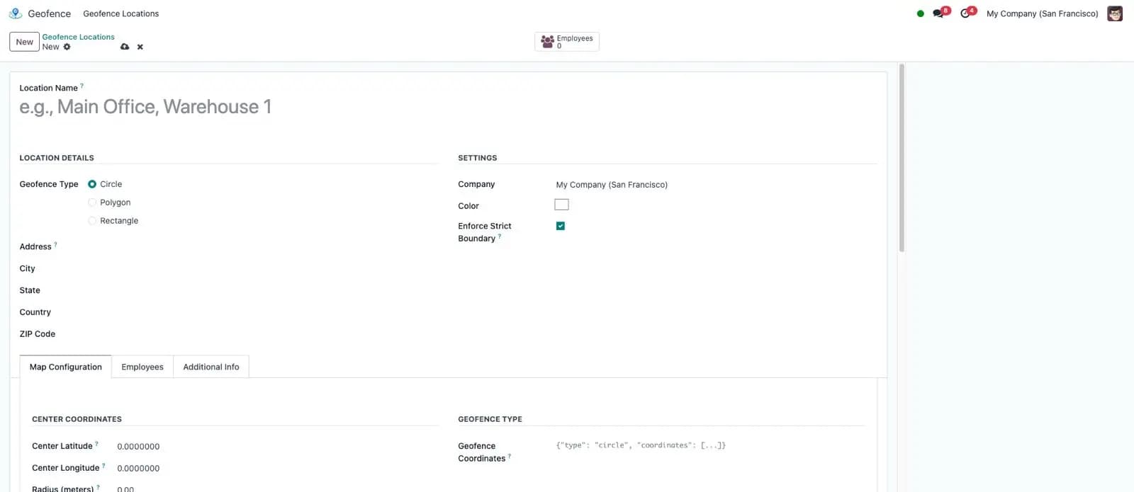Polygon Geofence Drawing