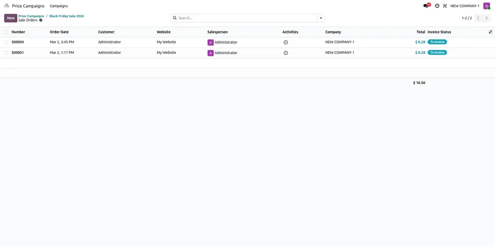 Campaign Configuration