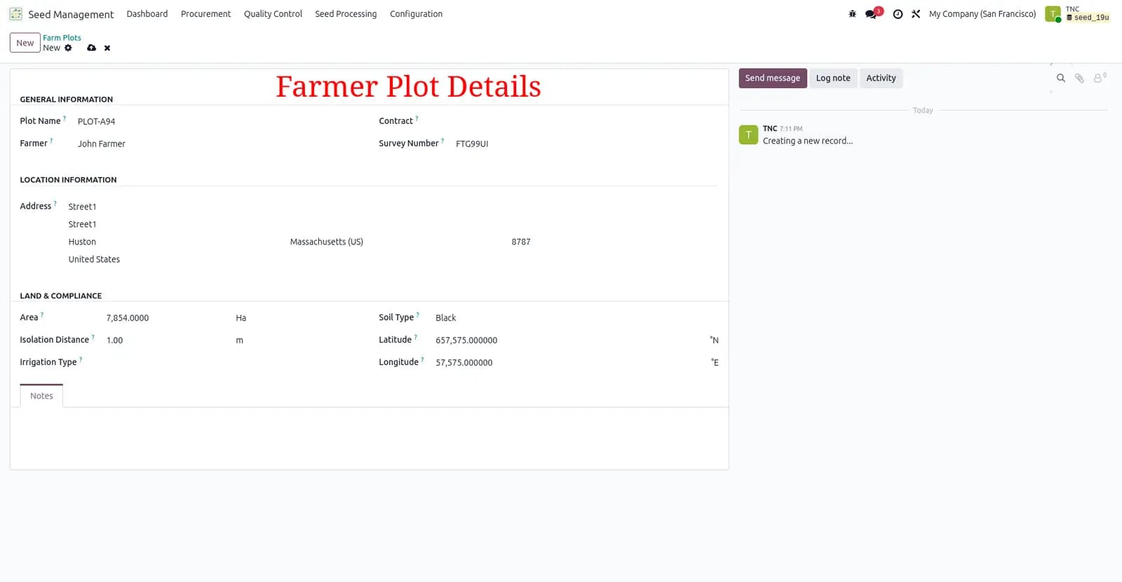 Seed management screenshot 12