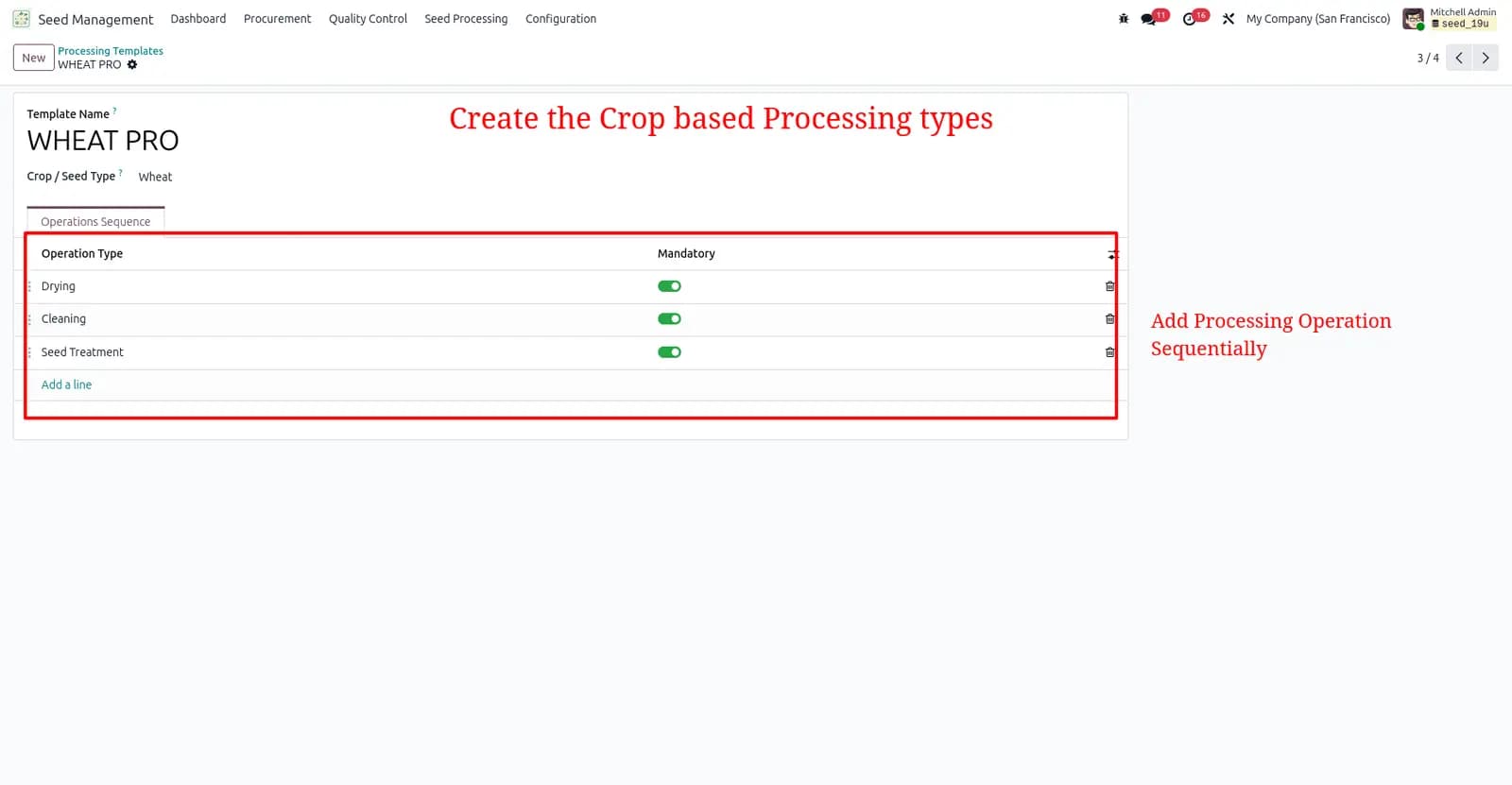 Seed management screenshot 9