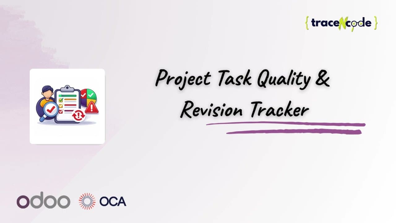 Task Quality & Revision Tracker Odoo app demo video thumbnail