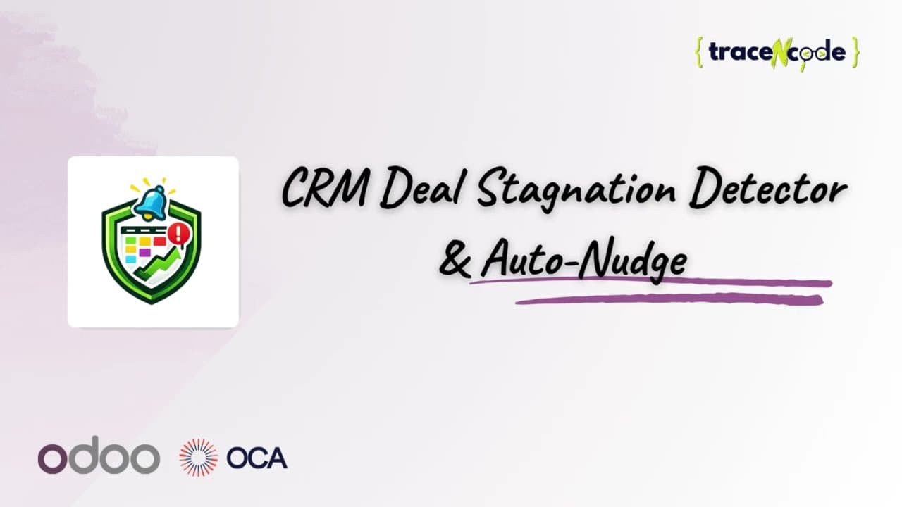 CRM Deal Stagnation Detector Odoo app demo video thumbnail