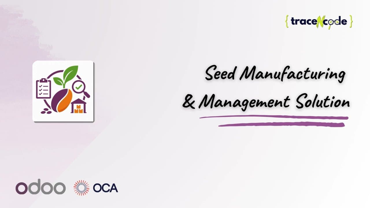 Seed Management System for Odoo Odoo app demo video thumbnail