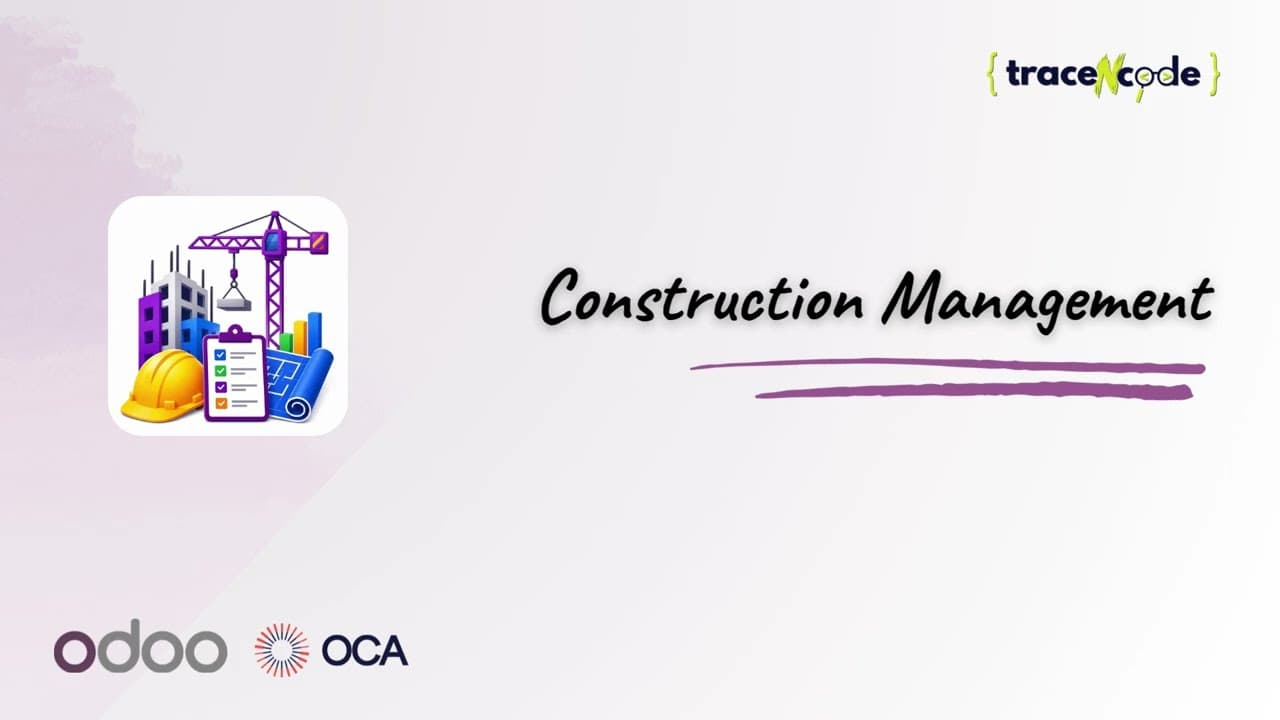 Construction Management Odoo app demo video thumbnail