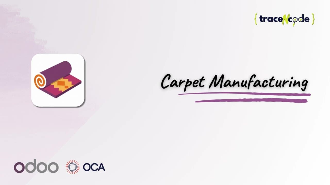 Carpet Manufacturing Odoo app demo video thumbnail