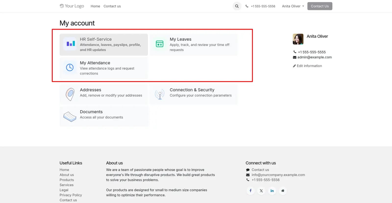 Employee Self-Service HR Portal screenshot 13