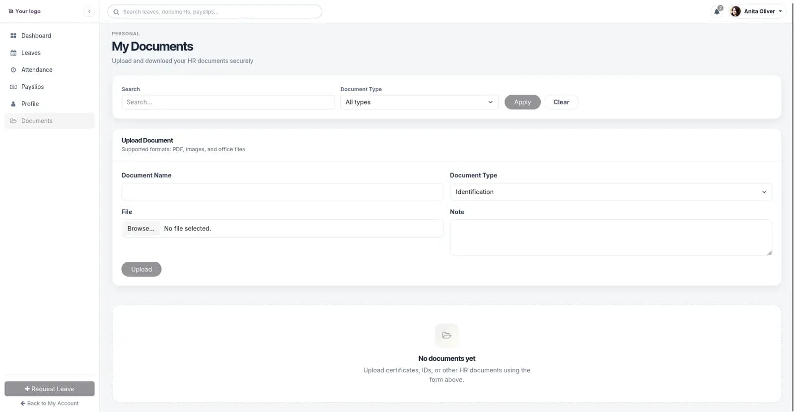 Employee Self-Service HR Portal screenshot 3