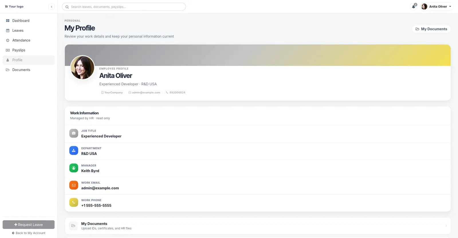 Employee Self-Service HR Portal screenshot 4