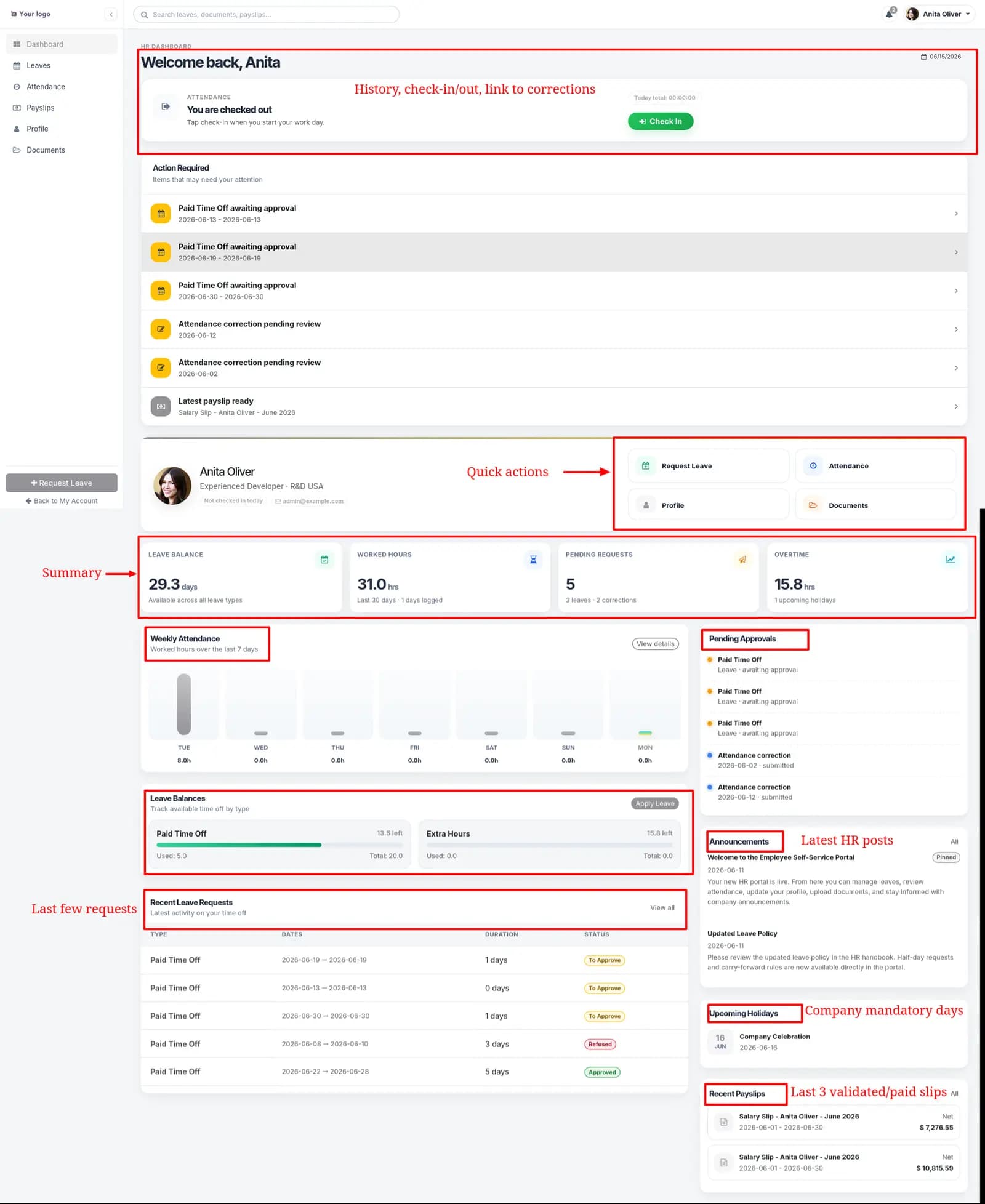 Employee Self-Service HR Portal screenshot 6