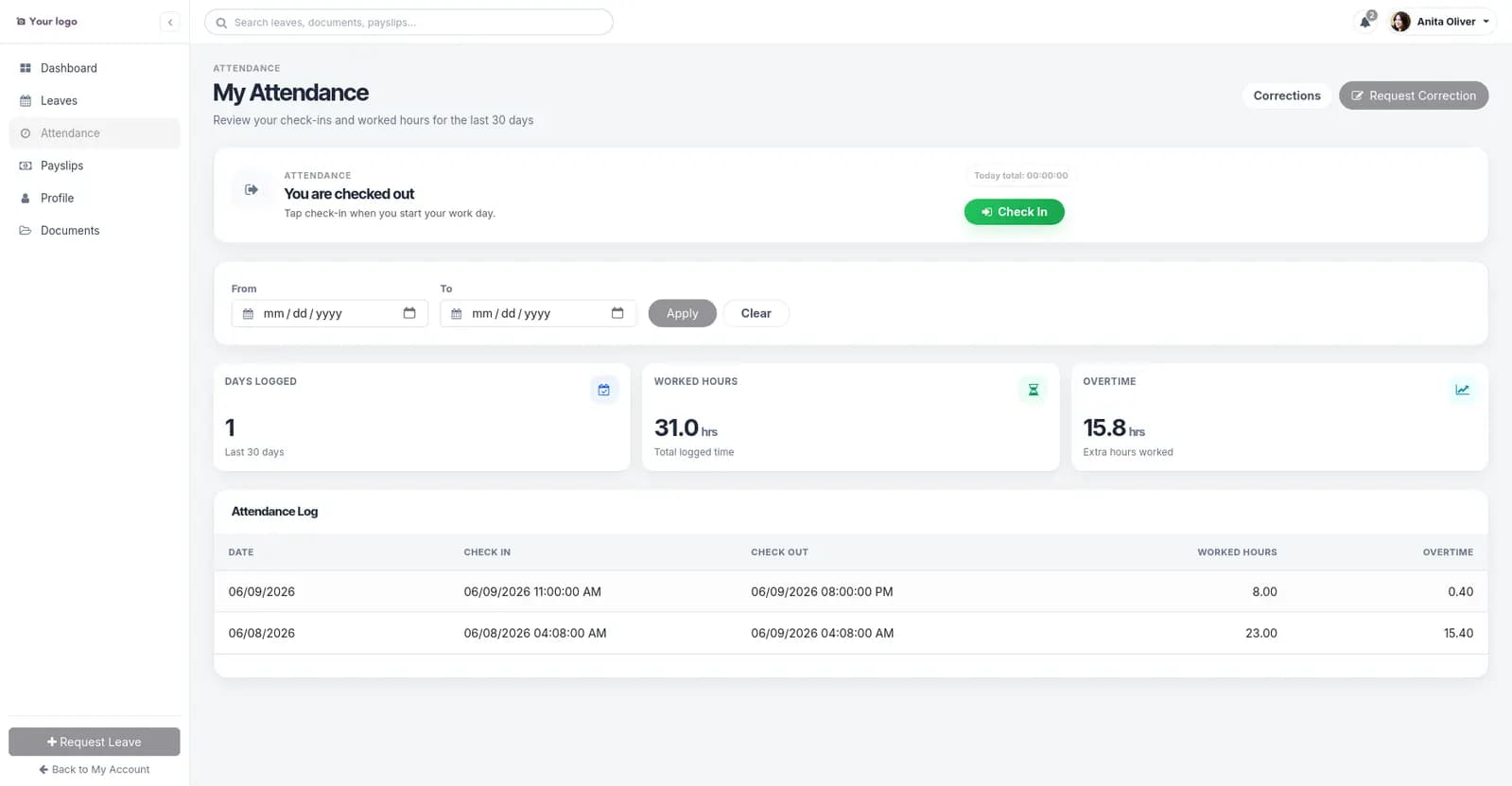 Employee Self-Service HR Portal screenshot 8